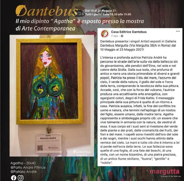 Dantebus Editor presents the individual artists exhibited in the Dantebus Margutta Gallery (Via Margutta 38 / A in Rome) from 10 May to 23 May 2021!