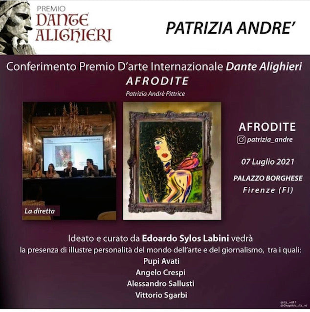 Dante Alighieri International Art Award to @patrizia_andre