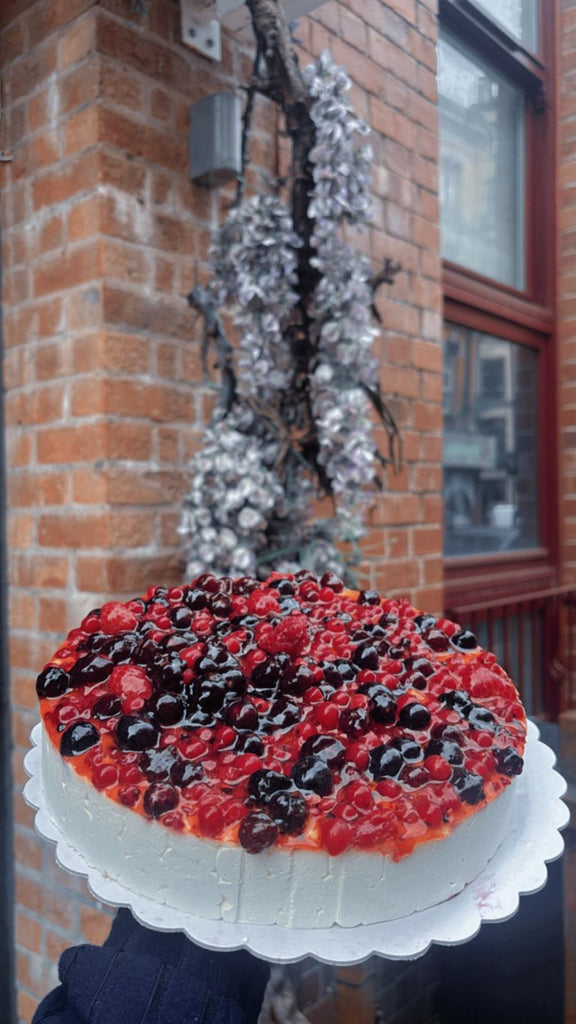 icilian Mixed Berry Cheesecake outside Sicilian NQ Manchester