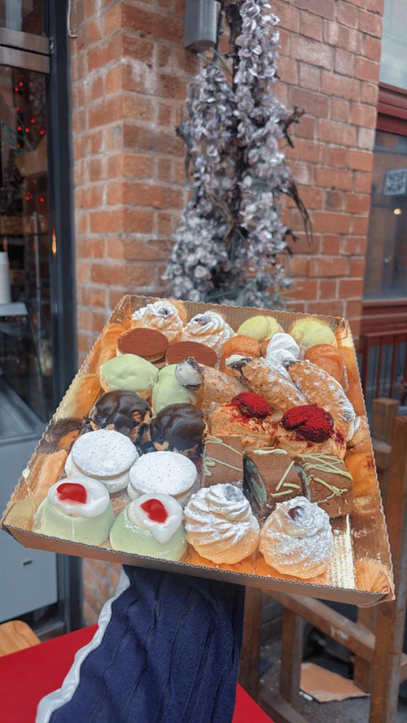 Sicilian Mini Pastry Selection outside Sicilian NQ Manchester
