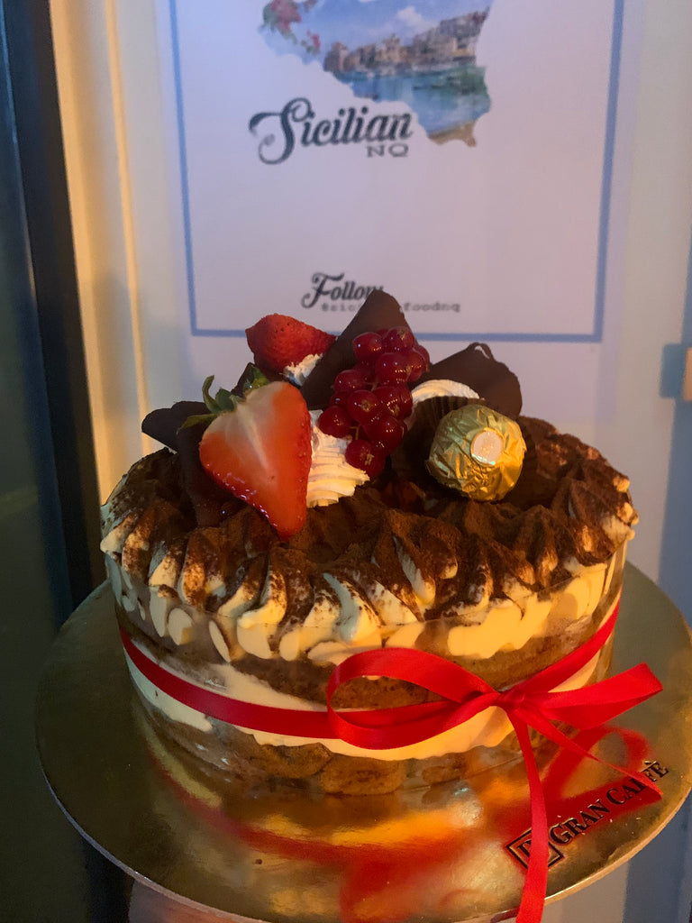 Celebration Tiramisu Cake (Vegetarian)